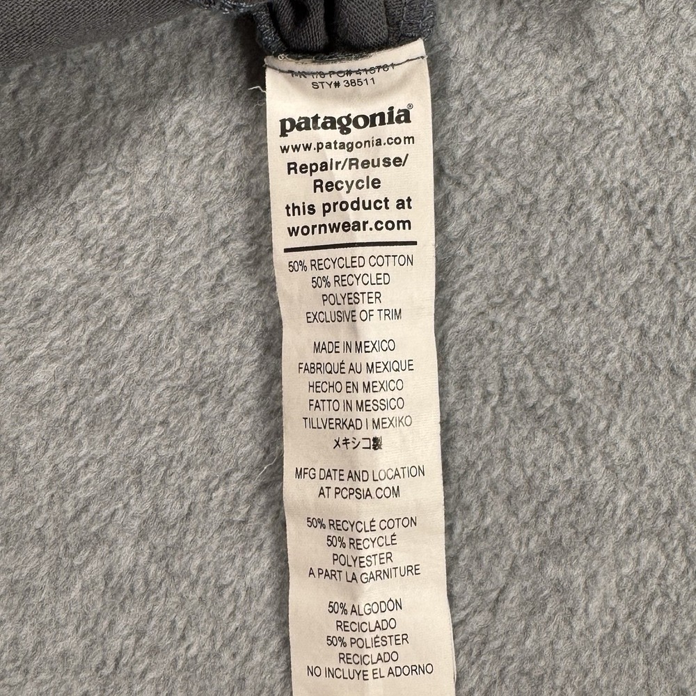 Patagonia P-6 Pocket Responsibili-Tee T-Shirt Gray Men's Medium Graphic Tee - Picture 6 of 10